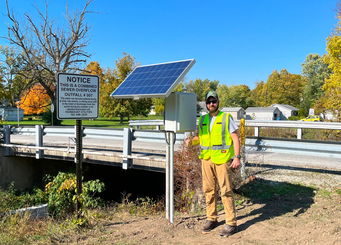 Gripp employee smiling onsite